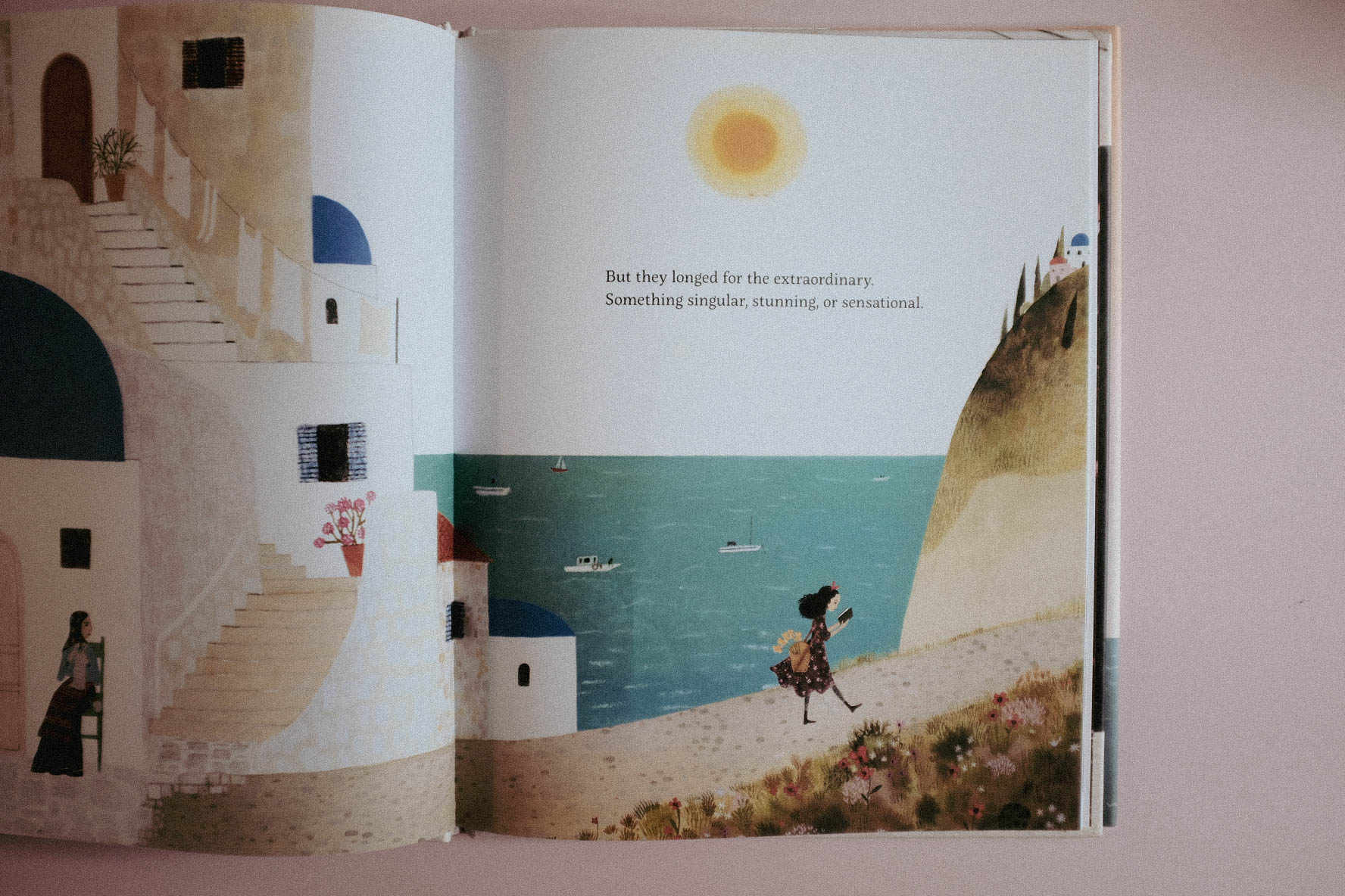 A page from The Dress and the Girl by Camille Andros. Illustrated by Julie Morstad.